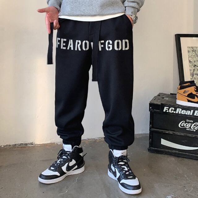 予約販売】スエットパンツ ボトムス 前ロゴ メンズ パンツ ストリート
