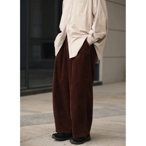Corduroy wide leg pants 0359