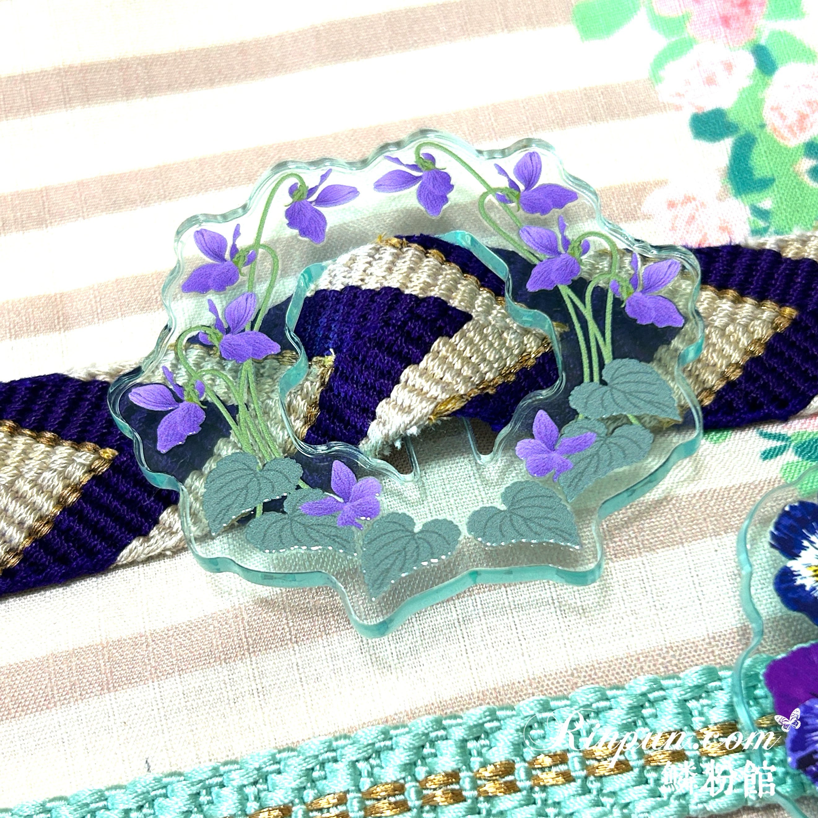 アクセサリー】アクリル帯留め | 鱗粉館 rinpunkan