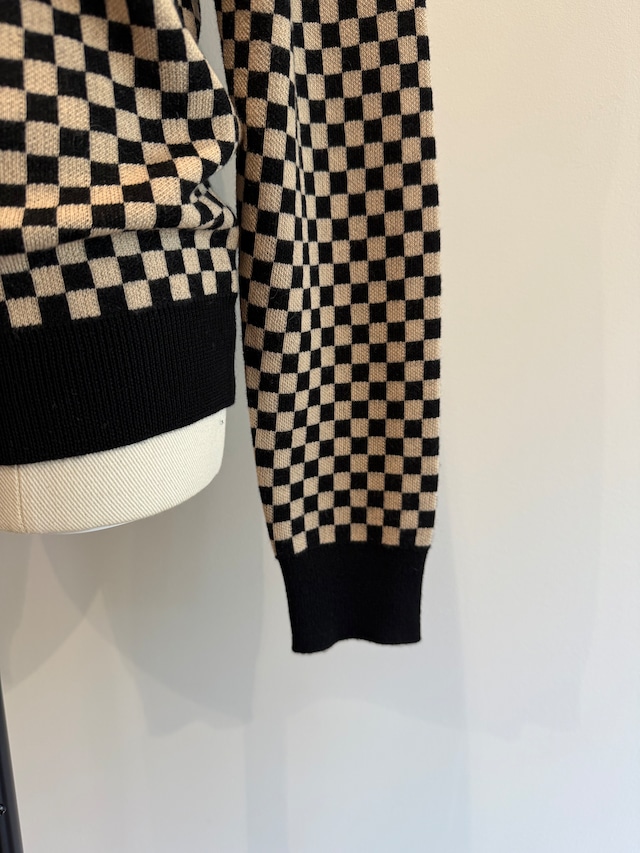 Jonnlynx/JL225-KN1055 WOOl CREW NECK PULLOVER Monotone block