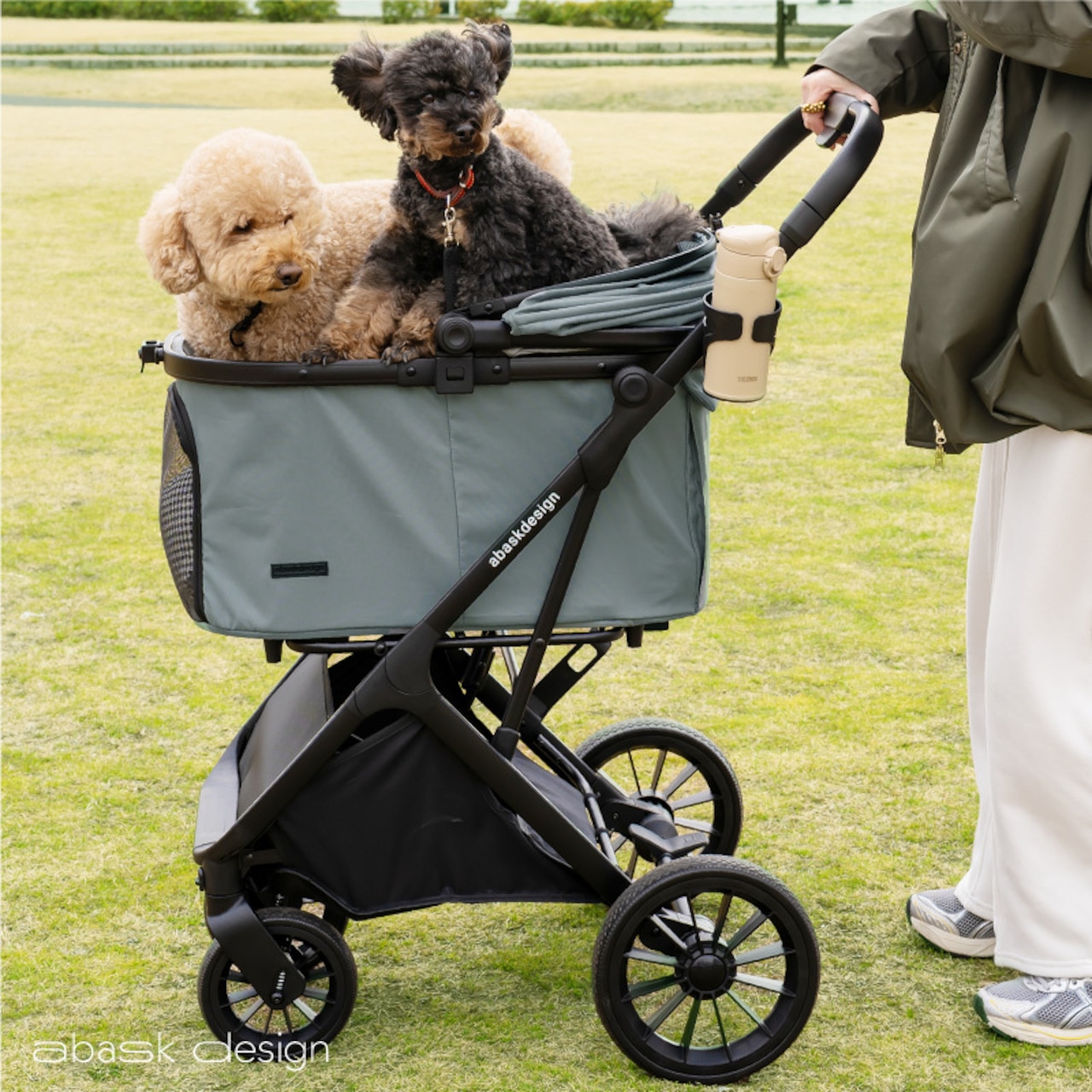 【今だけ10%OFF】【2025年新製品】★本体のみ＋フック2本付き★ DuoCart 分離型 ペットカート 3WAY ペットバギー 折りたたみ 多頭対応 ワンタッチ折りたたみ 458081665