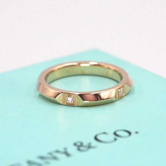 Tiffany&Co. 約5号 トゥルーバンド 4Pダイヤ リング ダイヤモンド K18 ゴールド ティファニー 付属品付