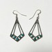 1930s〜40's Vintage Fred Harvey Style Southwestern Sterling Turquoise Pirced Earrings
