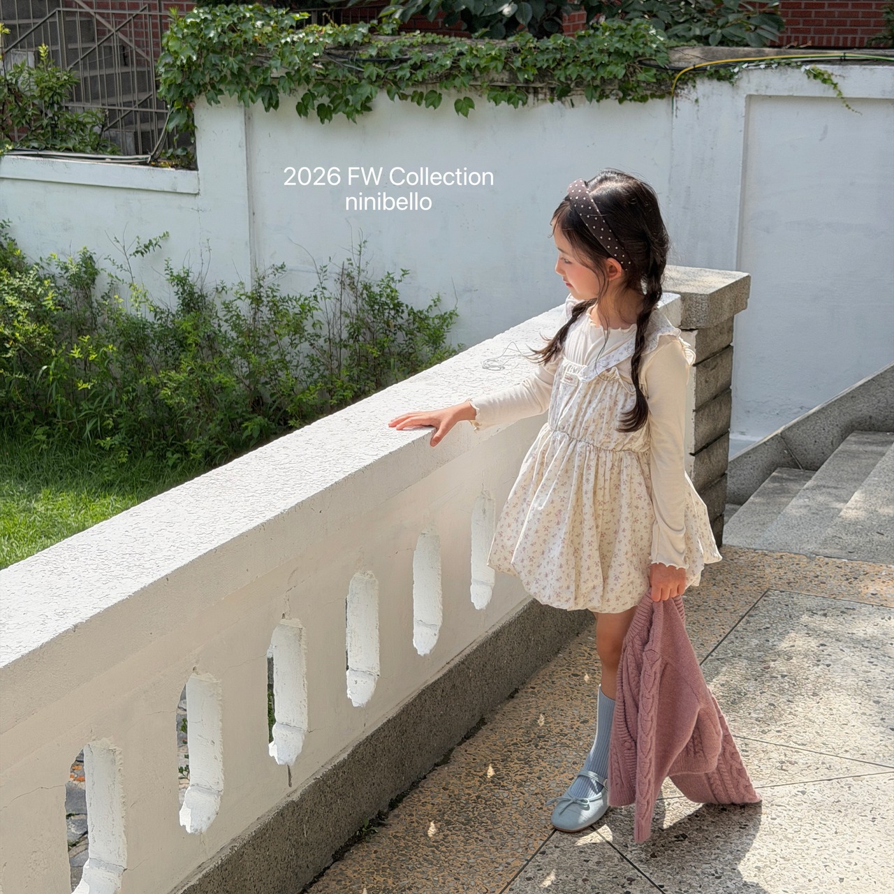 韓国子供服 / ninibello / Picnic Balloon Dress / ワンピース *XS~XXL*