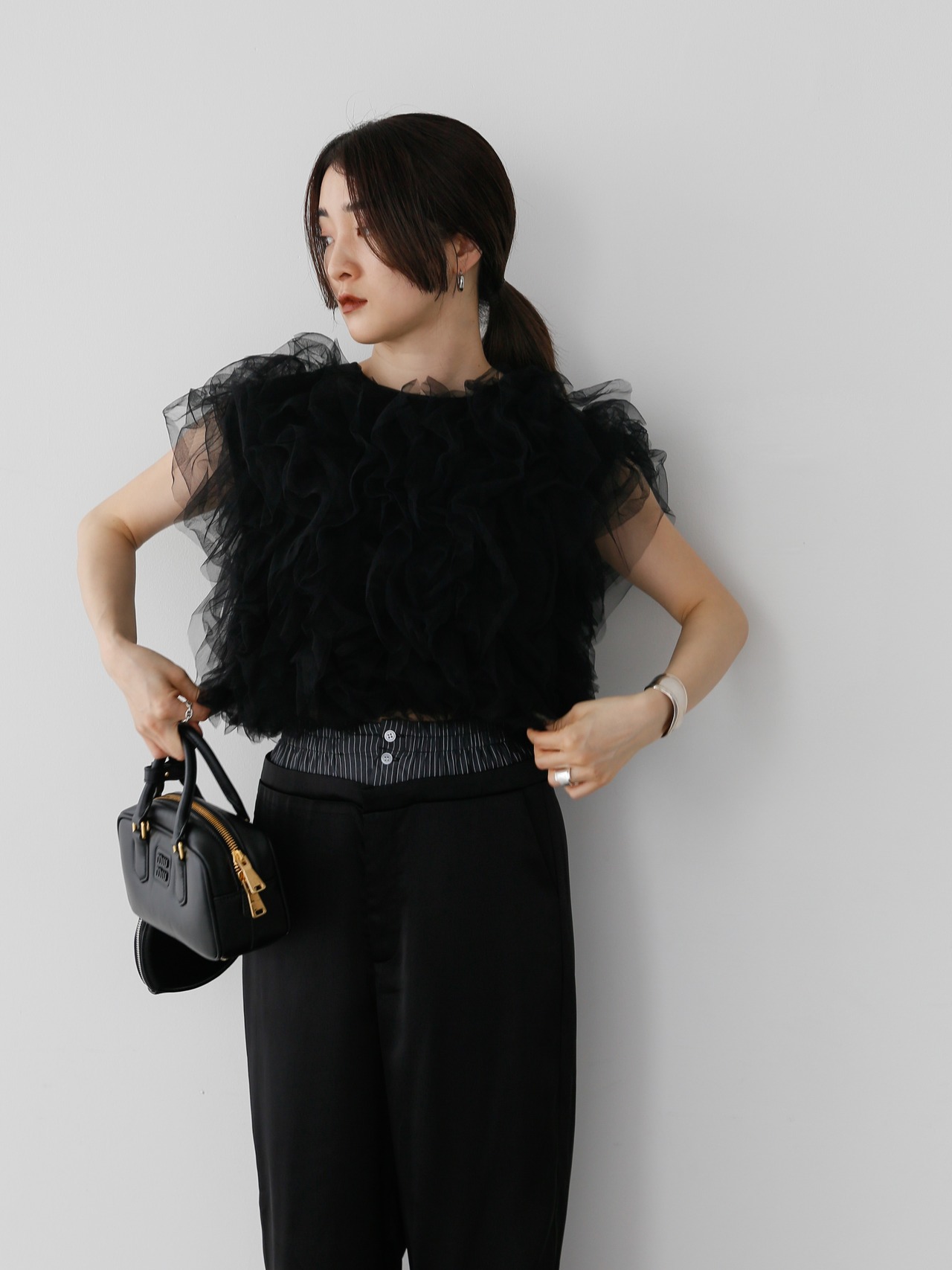 tulle frill blouse | Katrin TOKYO