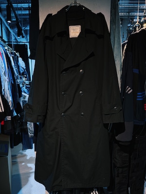 【D4C】special "Christian Dior"black color double breasted trench coat
