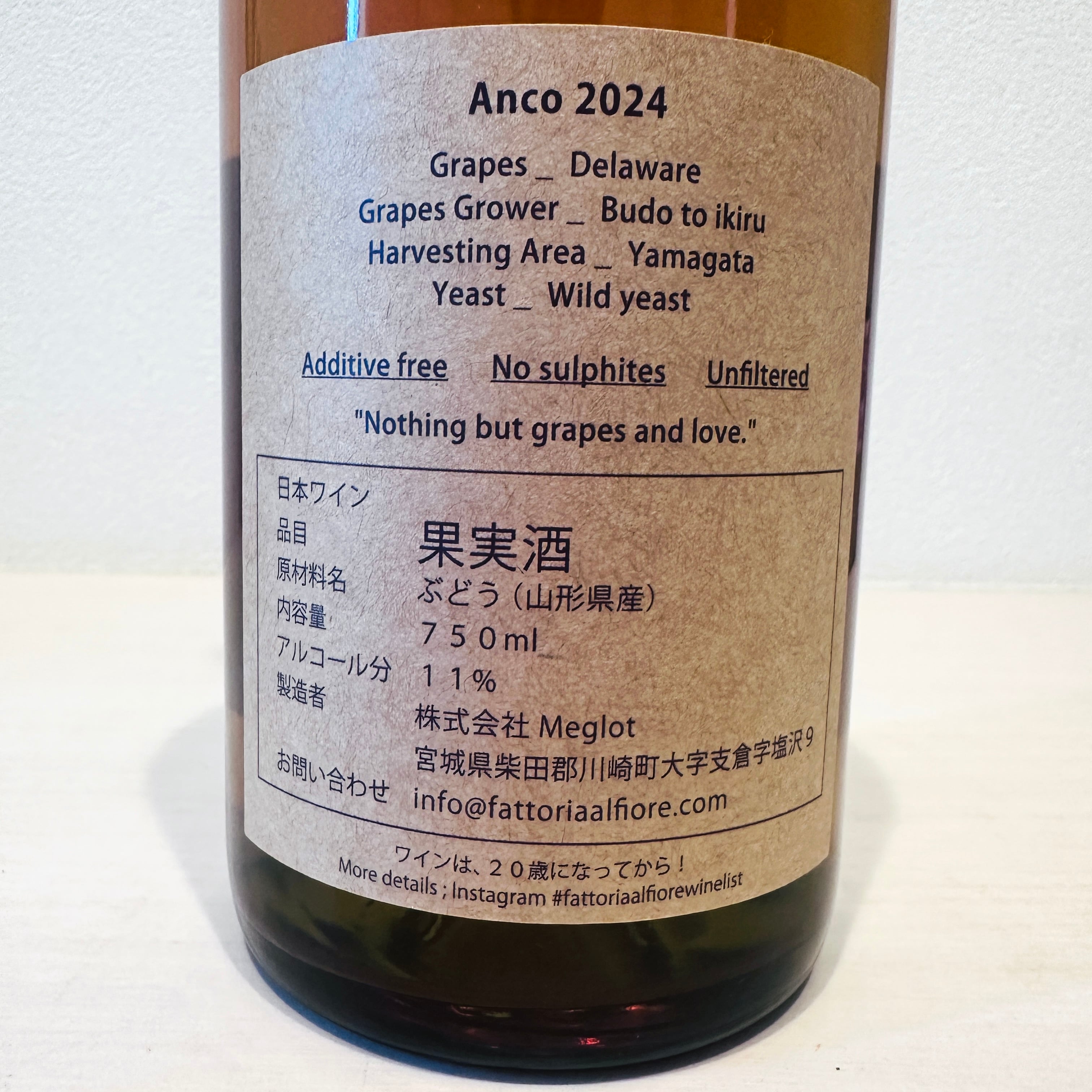 ネコシリーズ Anco 2024　Fattoria AL FIORE /ファットリア・アル・フィオーレ