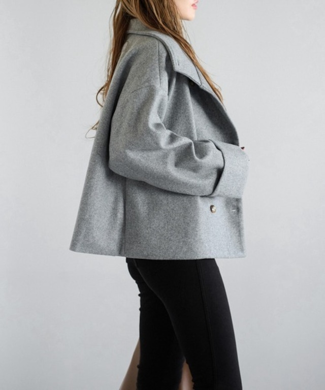 ウールモダンショートアウター