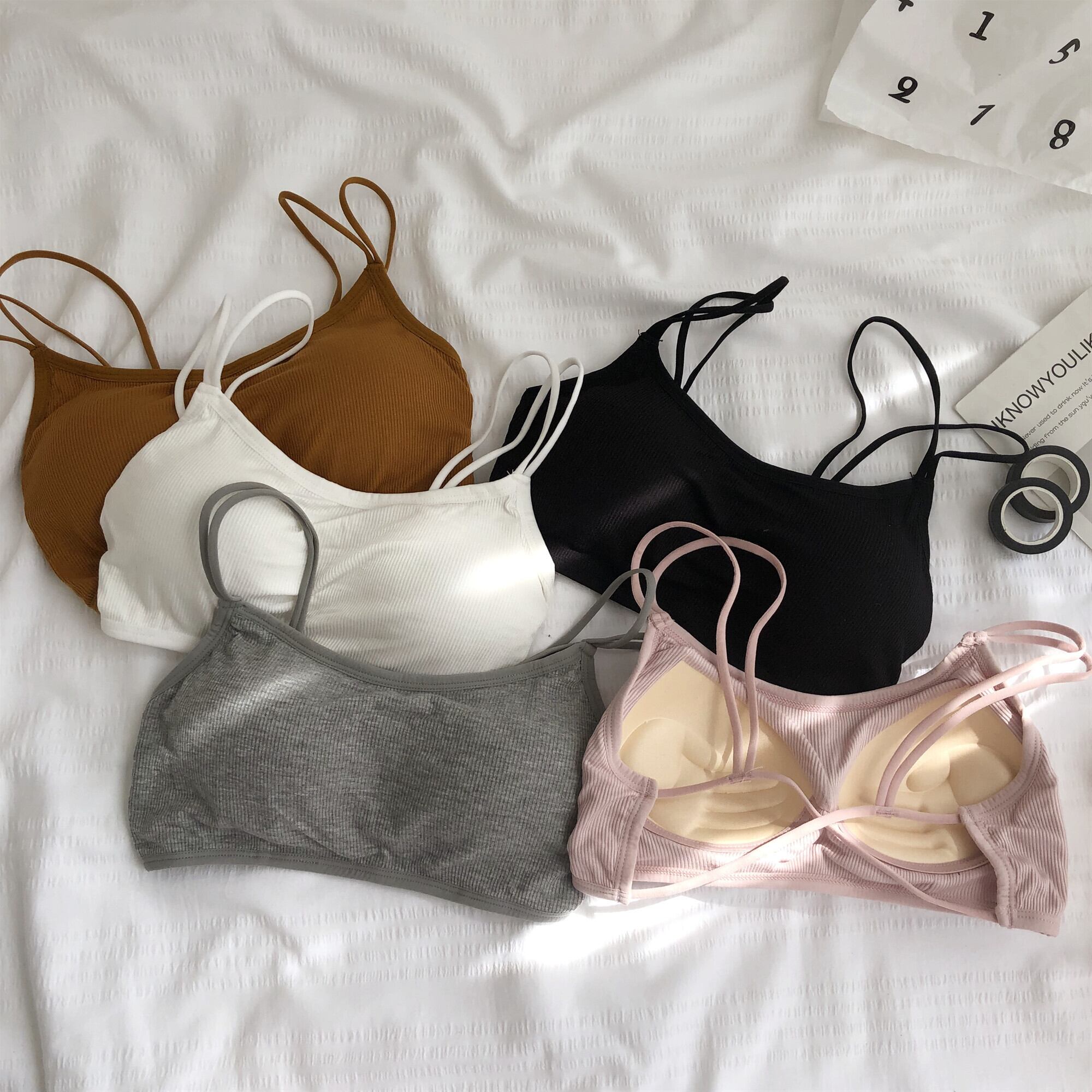 サマー薄手クロスバックトップス ホワイト 夏物 YY-ファッション10953831624