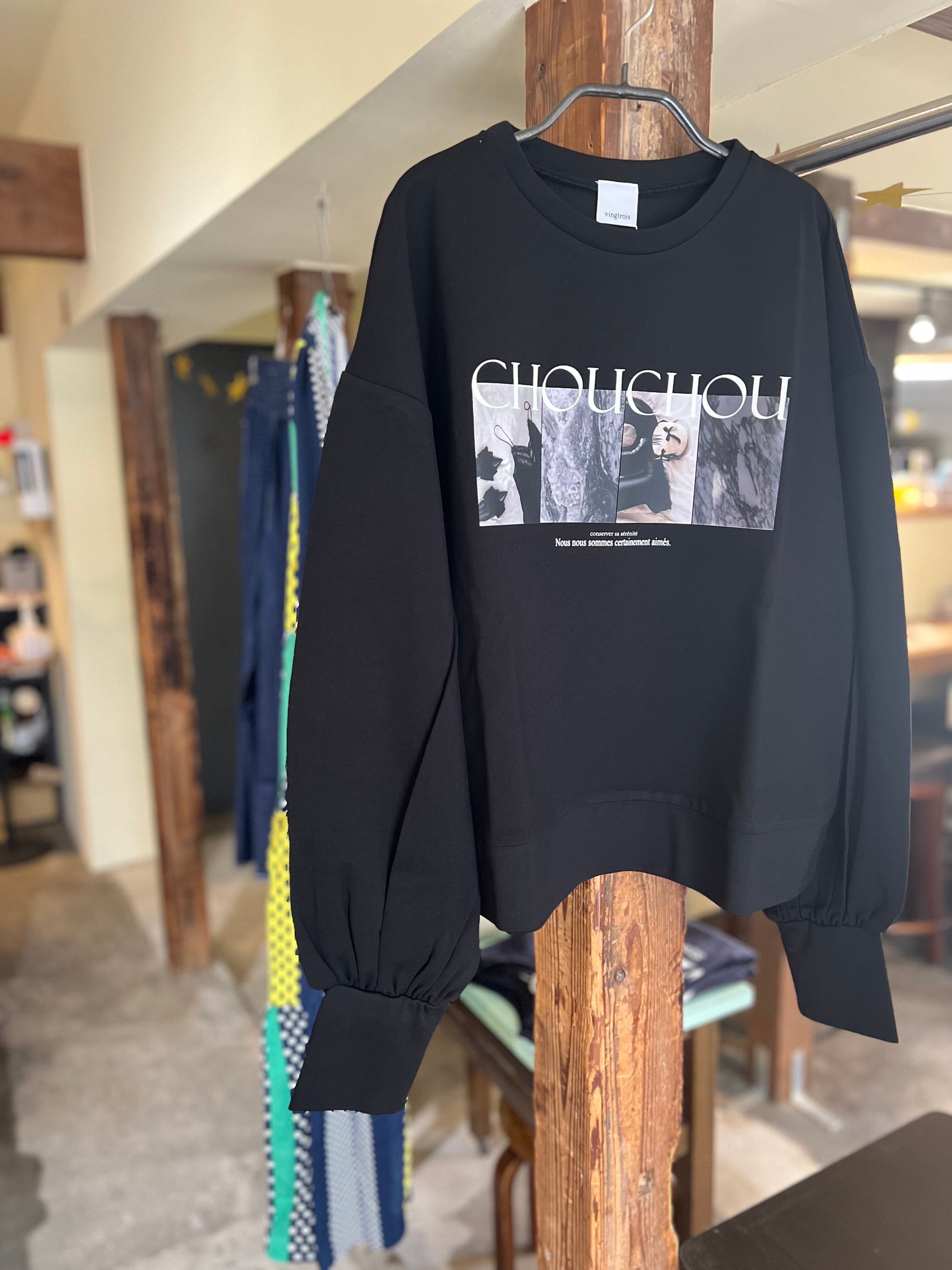 【 SELECT】フォト×ロゴボリューム袖ロンT 980-23104