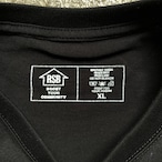BADEN PLACE×RSB SAUNA CLUB Front Print S/S Tee BLACK