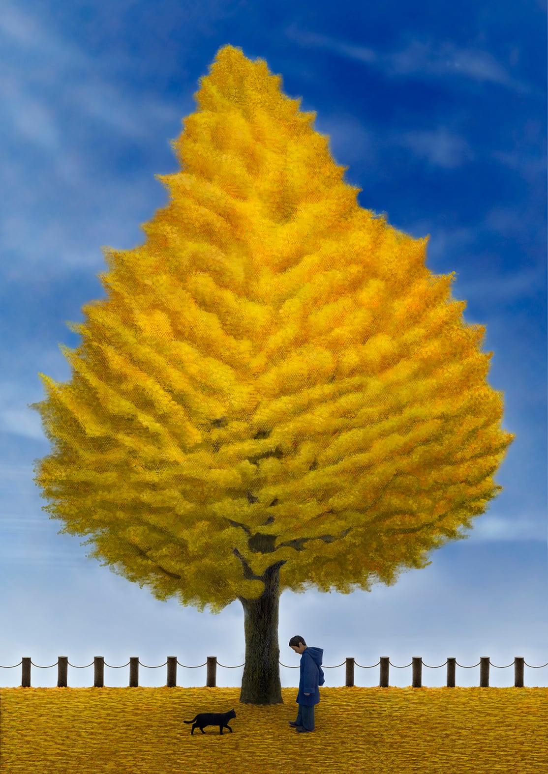 金色の葉っぱを型とった金属製アートツリー 金色の葉っぱを型とった金属製アートツリー - メルカリ