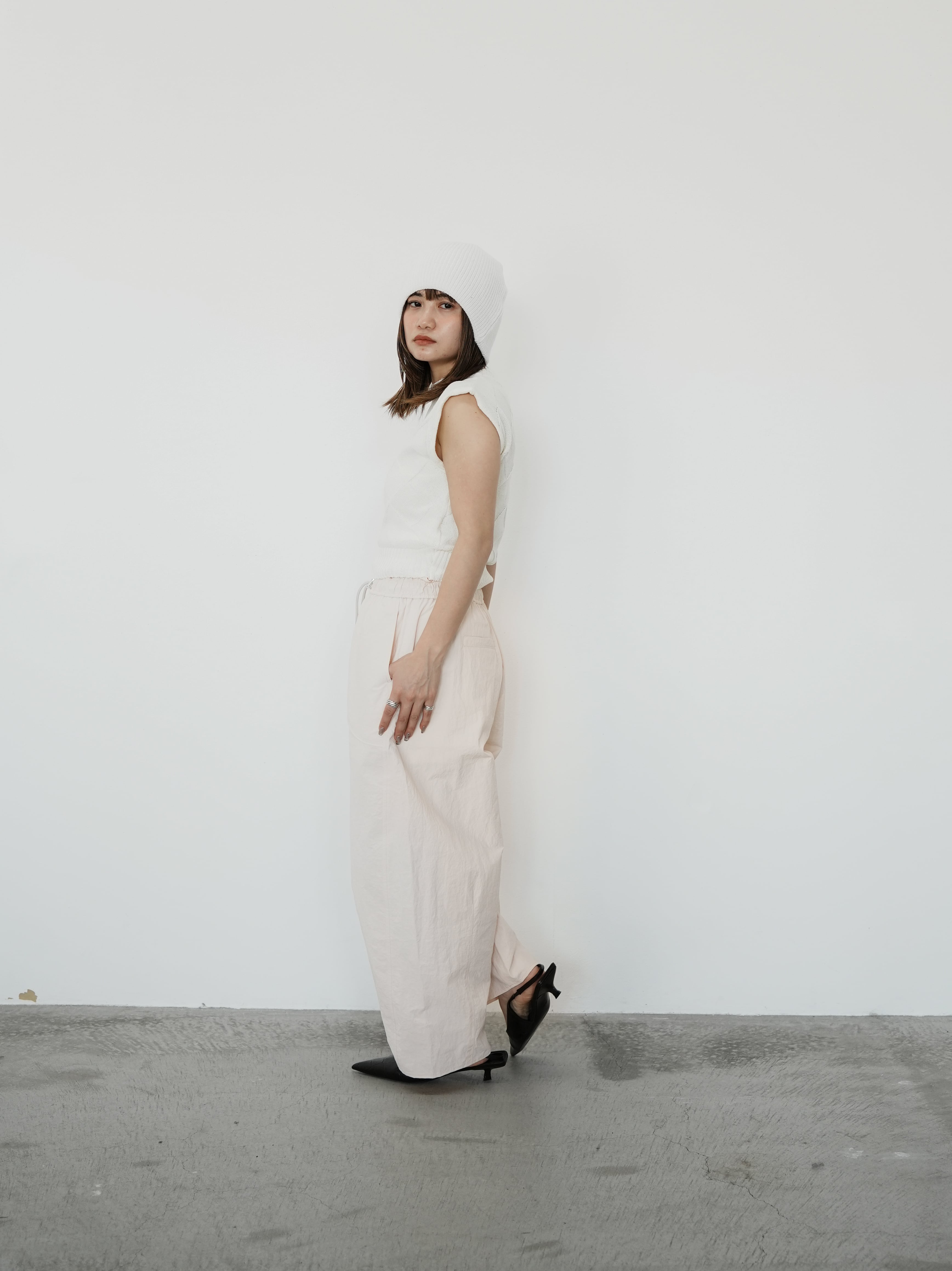 curved drawstring pants | Katrin TOKYO