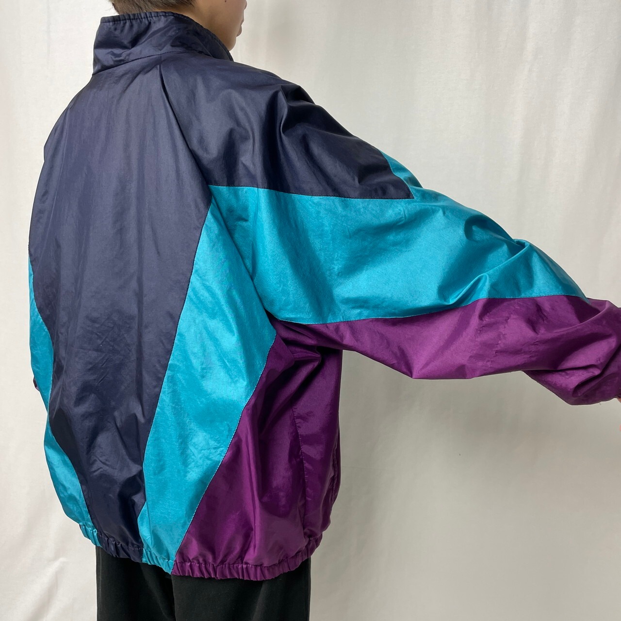 80年代 adidas アディダス ナイロン トラックジャケット メンズ2XL相当 