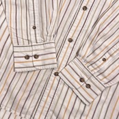 90s McGREGOR マックレガー マルチストライプ柄 BD ボタンダウン オックスフォード 長袖シャツ LL/ホワイト系 メンズ ビンテージ