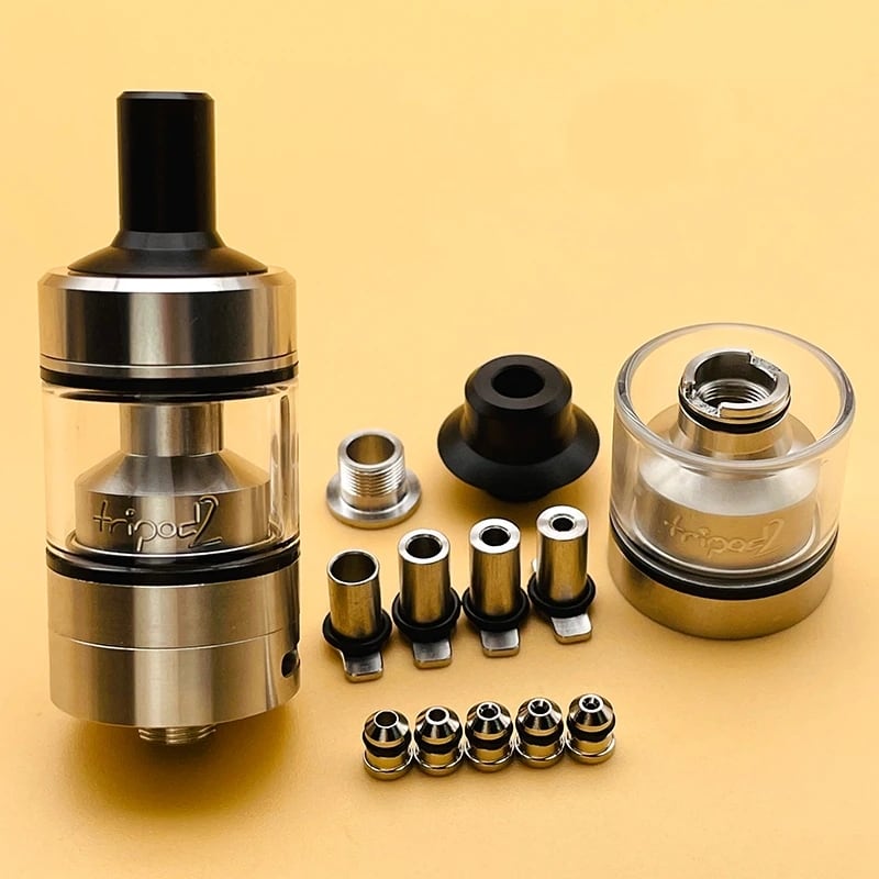 Tripod 2 by Atmizoo【CLONE】【送料無料】【SS316】【22MM】【2.8ml】【With Air  Pins】【Multiple air settings from MTL to RDL】【Professional RTA】 | CLONEbums  ｜ VAPE 電子タバコ