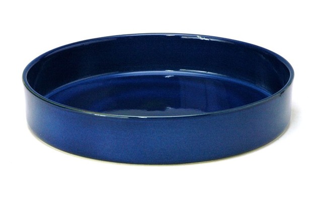 花器 ナマコ丸水盤8号 陶器 水盤 花瓶 フラワーベース