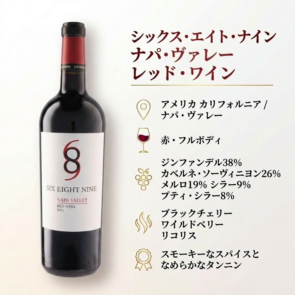 濃厚フルボディ・34%OFF】689 ナパ・ヴァレー レッド｜カリフォルニア