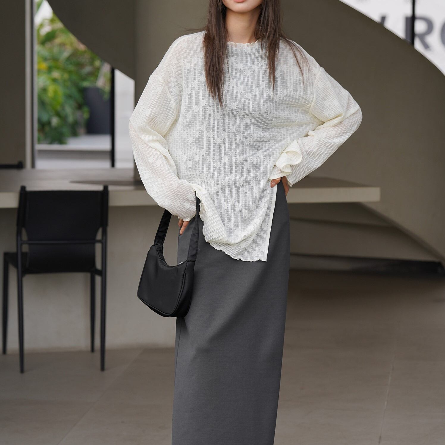 サイドスリットシアープルオーバー 00333