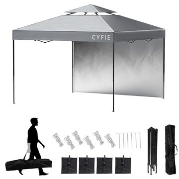 Minezaki オクタタープ 3m×4.5m【2025強化版 ブラックラバーコーティング】 軽量 キャンプ タープ 遮光タープ テントとの取り組み可能  防水 防紫外線 雨よけ 断熱 UPF50+++ 紫外線防護 5000ｍｍ耐水圧 210D高密度オックスフォード布 防水収納袋が付属 8本ペグ付 8本 テント ...