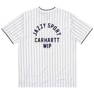 【Carhartt WIP】Carhartt WIP × Jazzy Sport Jersey Tシャツ（ホワイト ストライプ）