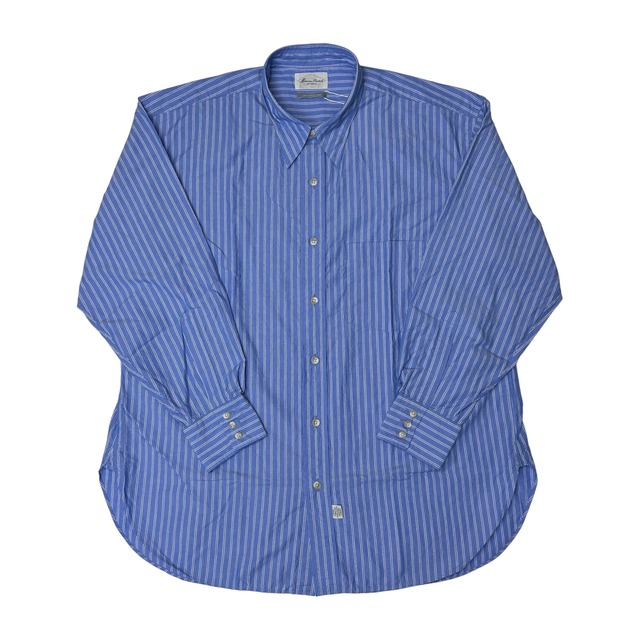 【Marvine Pontiak Shirt Makers】3 Button Regular Collar SH(Blue ST)〈国内送料無料〉在庫あり※メーカーの意向によりオンラインストアでのカート機能でのご注文不可となります。