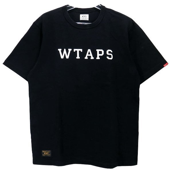WTAPS  ダブルタップス カレッジ ロゴ Tシャツ S ホワイト