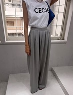 【26ss】美ライン・Pin-tuck Wide Slacks_3colors
