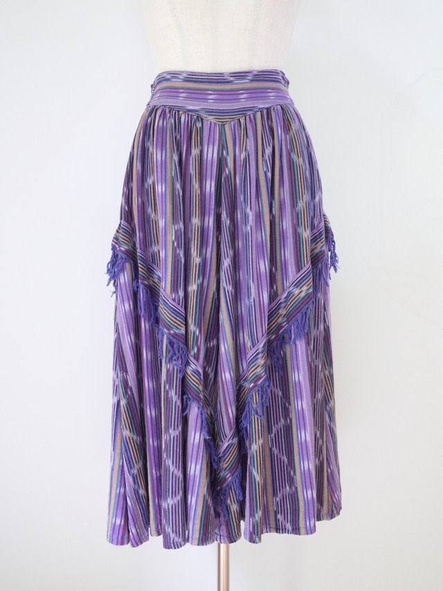 Guatemala hand woven long skirt