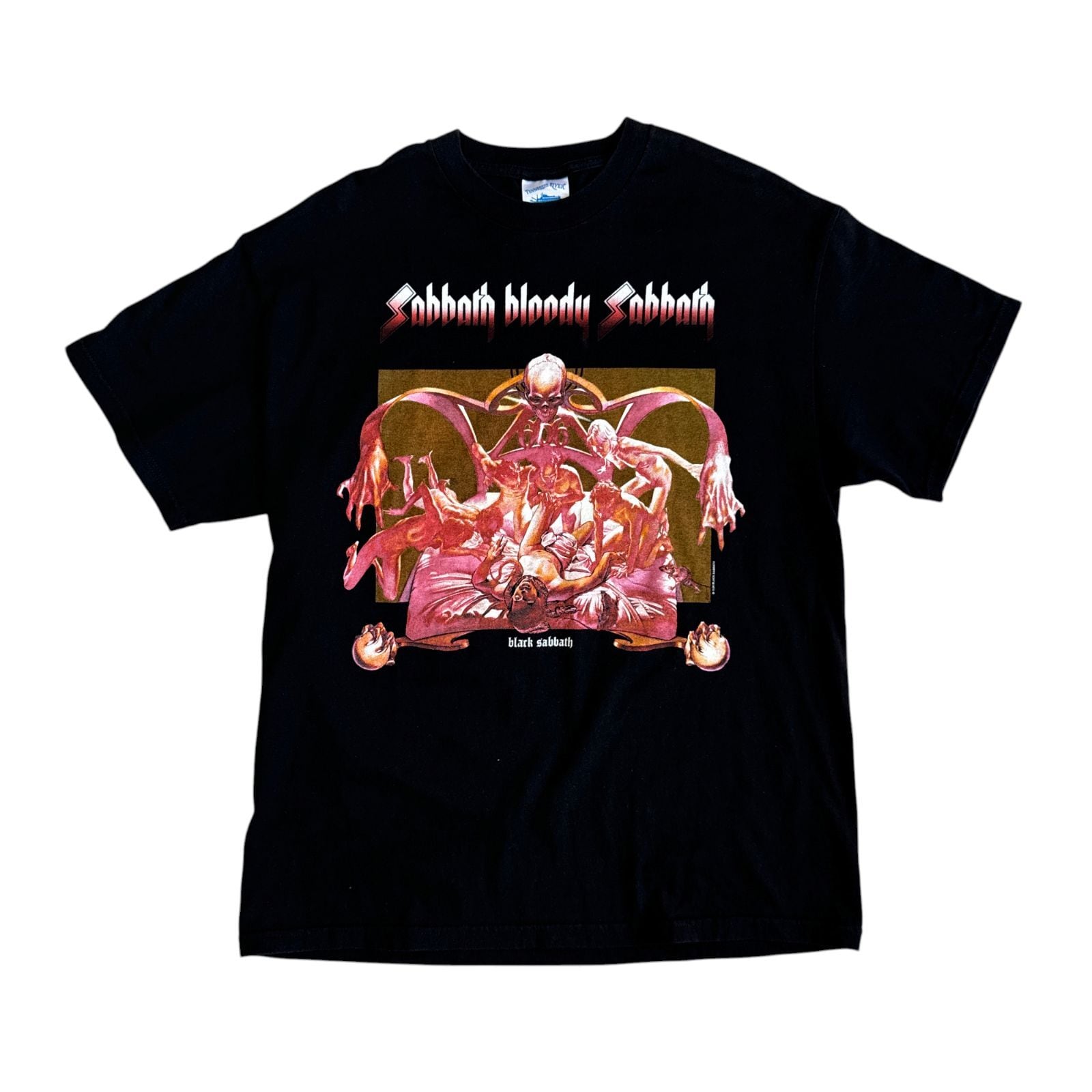 90s ボロ オールドイングリッシュ Tシャツ フェード Lサイズ VIntage