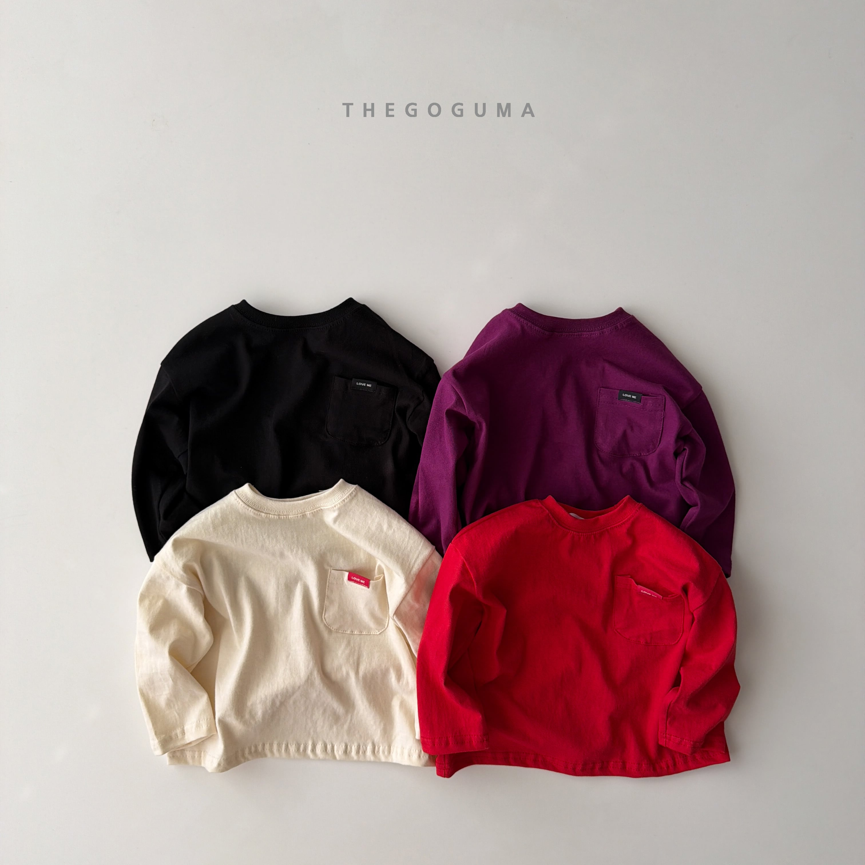 【Jr.size】pocket label tee【the goguma】※11月下旬〜12月上旬発送予定