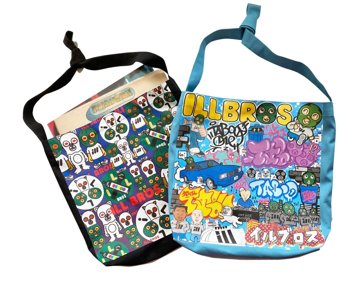 ILLBROSxNewJackBoogie Record bag BLUE | taboo1 onlineshop