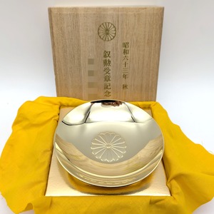 金盃・金杯・叙勲受章記念・菊紋・24KGP・昭和63年・No.241011-38・梱包サイズ60