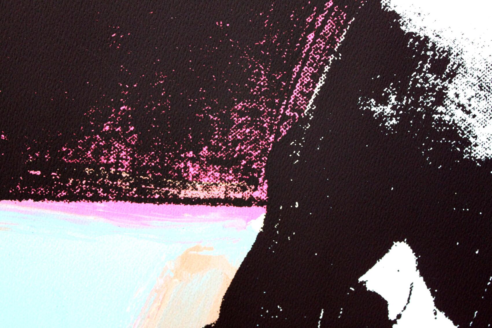 アンディ ウォーホル「スカル(ブルー&ピンク)」Skull,1976展示用フック