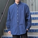 USA VINTAGE Ralph Lauren NAVY COLOR COTTON OVER BUTTON DOWN SHIRT/アメリカ古着ラルフローレンネイビーカラーコットンオーバーボタンダウンシャツ