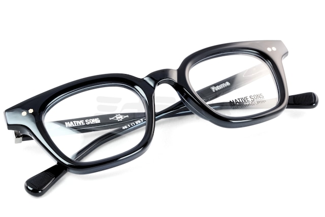 NATIVE SONS メガネ Rams Col.Black Crystal PL-084AC ウェリントン ネイティブサンズ 鯖江 日本製 正規品-4枚目