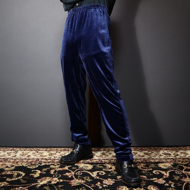 midnight blue "velours" easy pants