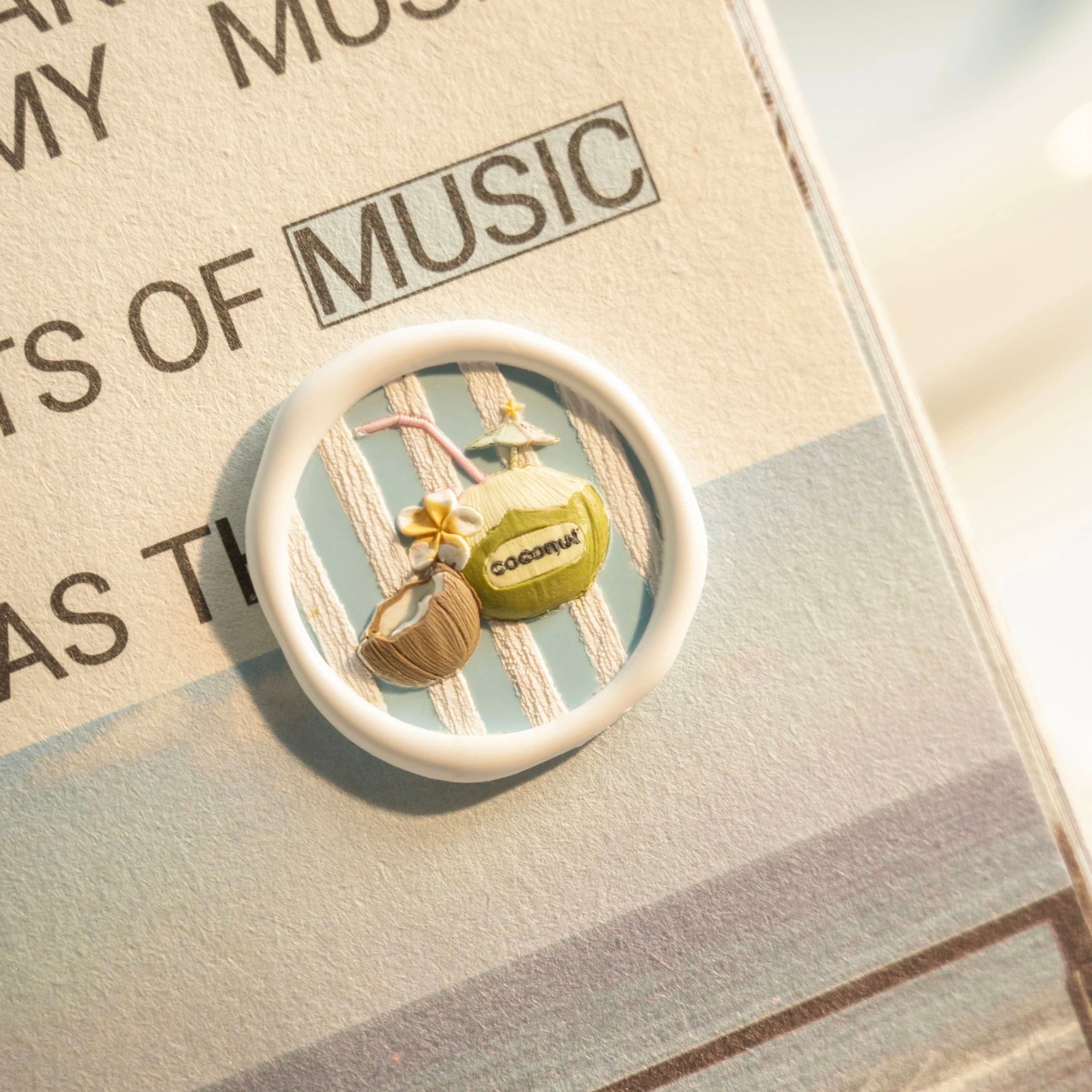 ココナッツのやすらぎ|Coconut Breeze 25mm・シーリングスタンプ