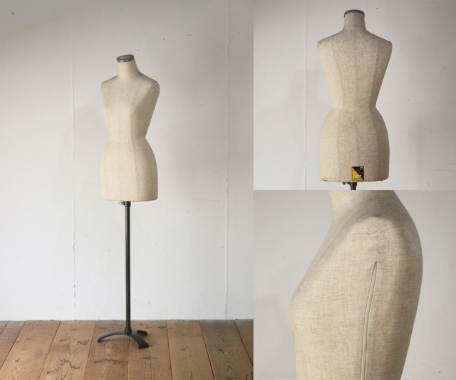 ADM DRESS BODY No.81 ヴィンテージ ディスプレイボディ トルソー 女性 高さ調節可能 店舗什器 レトロ 2/RHT25180