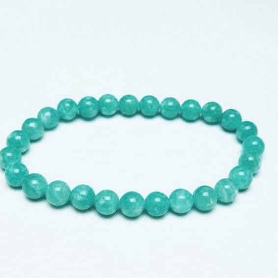 アマゾナイト ブレスレット 7mm 一点物 メール便可 [M便 1/10] 111-47741