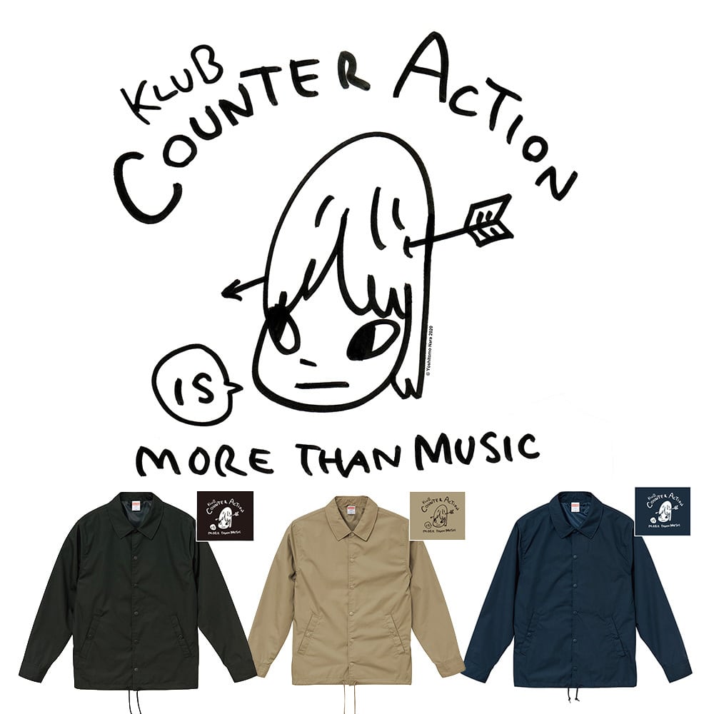 奈良美智 x KLUB COUNTER ACTION コラボコーチジャケット(ボア無し)(pt