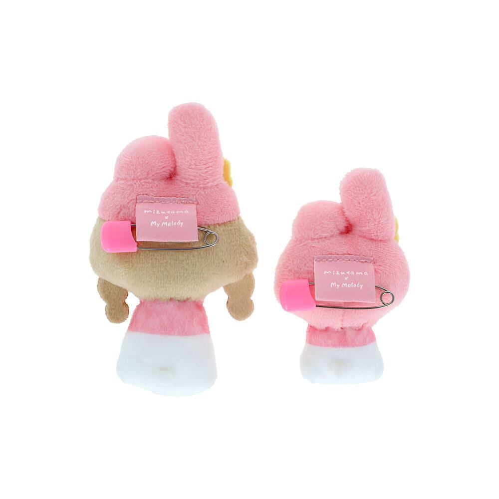 mizutama×サンリオキャラクターズ ぬいぐるみバッジ マイメロディ