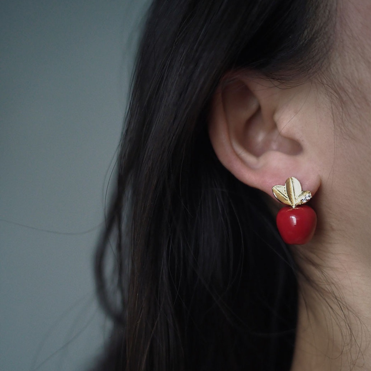 毒林檎〜白雪姫のりんごピアス〜M23230