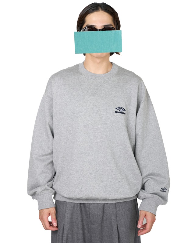 ssstein × UMBRO "HIGH GAUGE COTTON SWEAT LS〔GREY〕"
