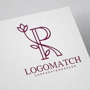 優雅な一輪の花Rのロゴ