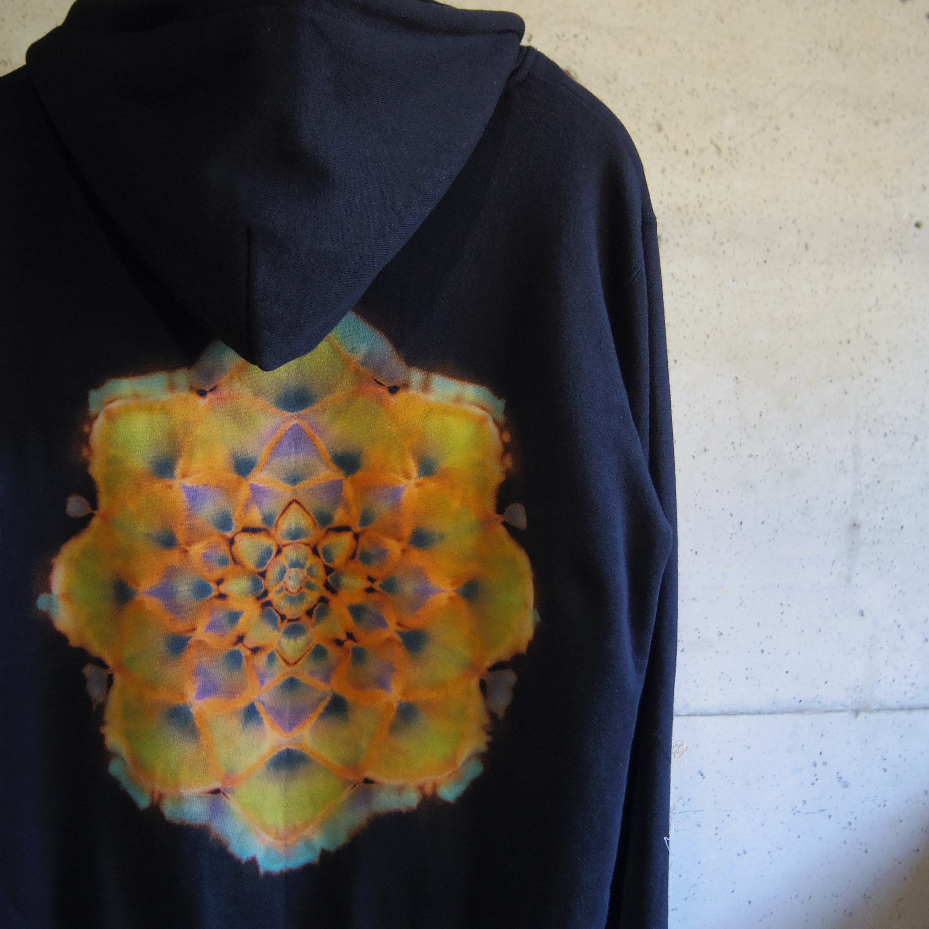 BALMAIN タイダイ ジップアップパーカー ダークネイビー XS XEXYMENS XT2147F フレックスジップアップパーカー