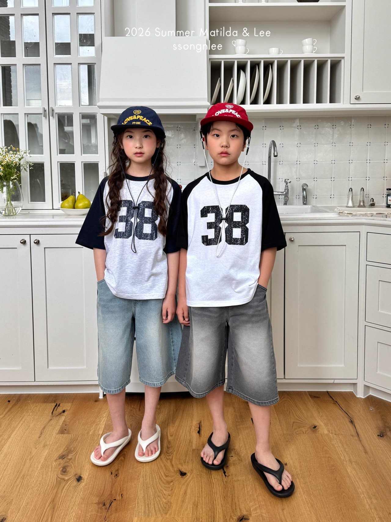 [Matilda&Lee] 38-Color Block Raglan Tee / [마틸다앤리] 38배색나그랑티
