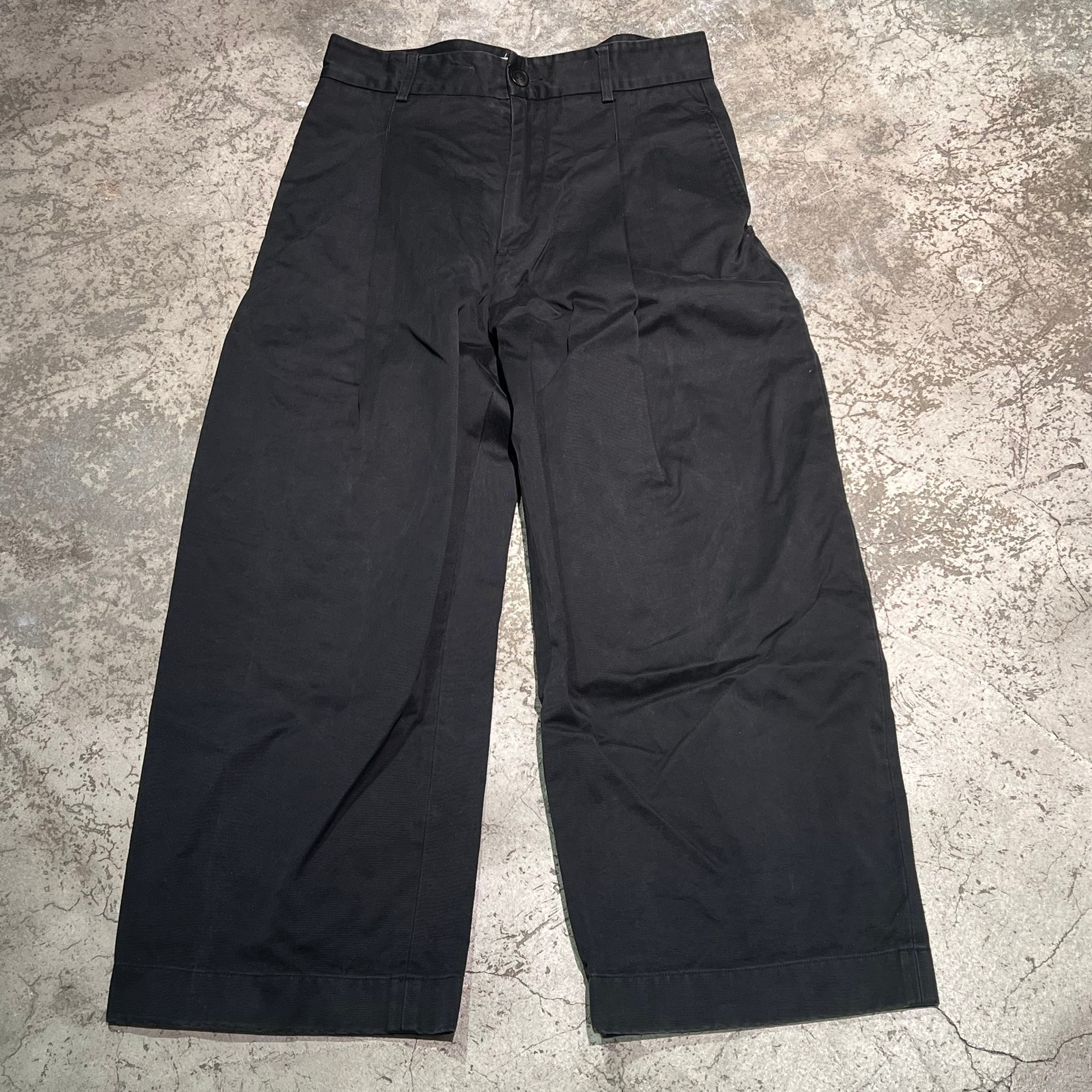 柔らかい 【極美品】STUDIO NICHOLSON ワイドパンツ BOTTLE PANT