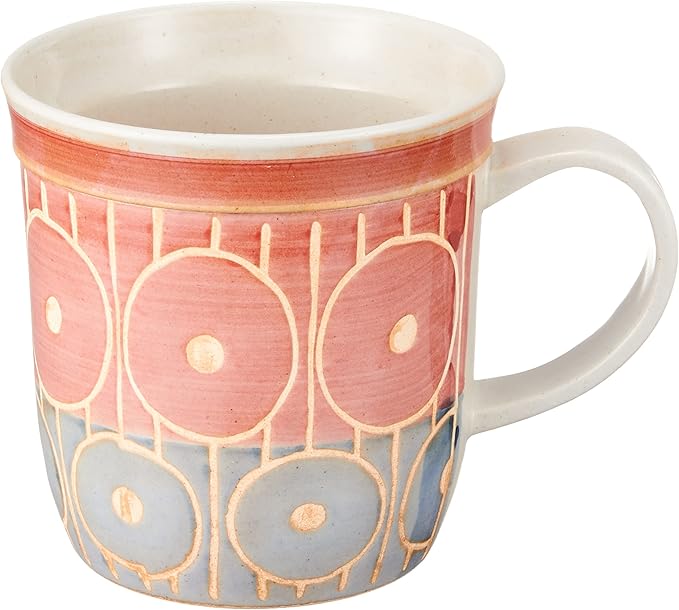 浜陶 波佐見焼 マグカップ コップ 二重構造 大 270ml キーポ ツートン