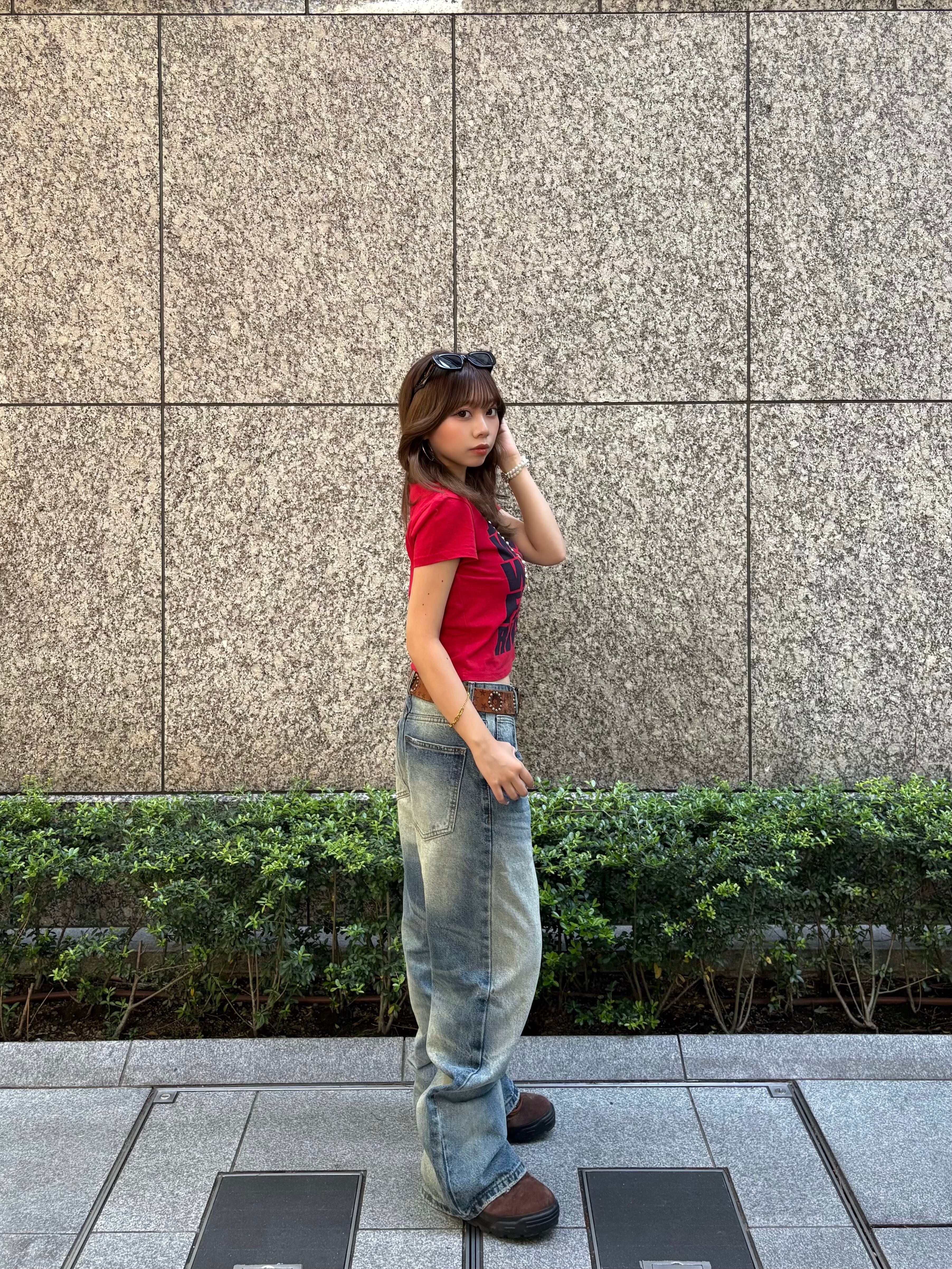 ヴィンテージウォッシュ ボタンフライデニム el1546 | elev fashion store